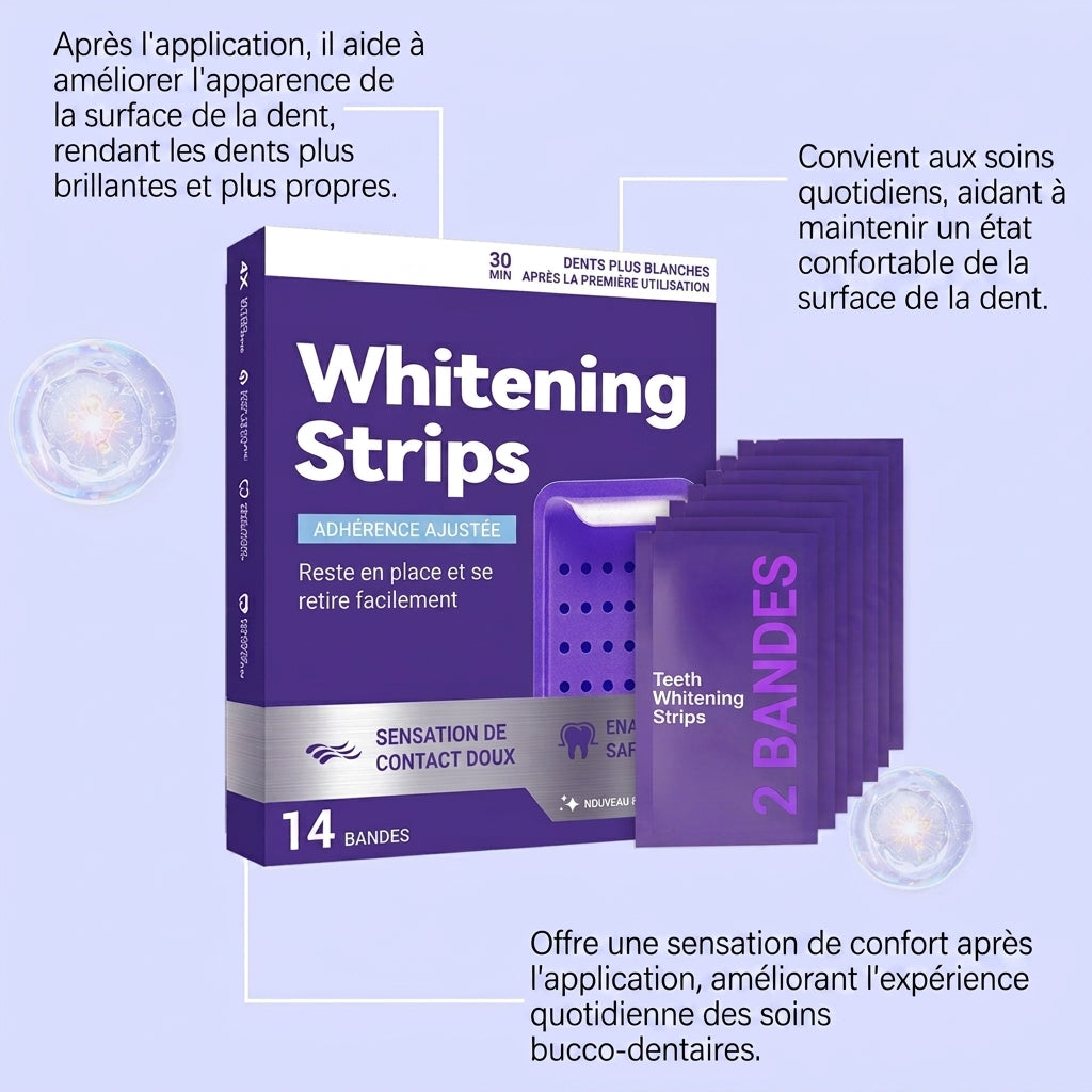 PureWhite™ — Bandes Blanchissantes Dents